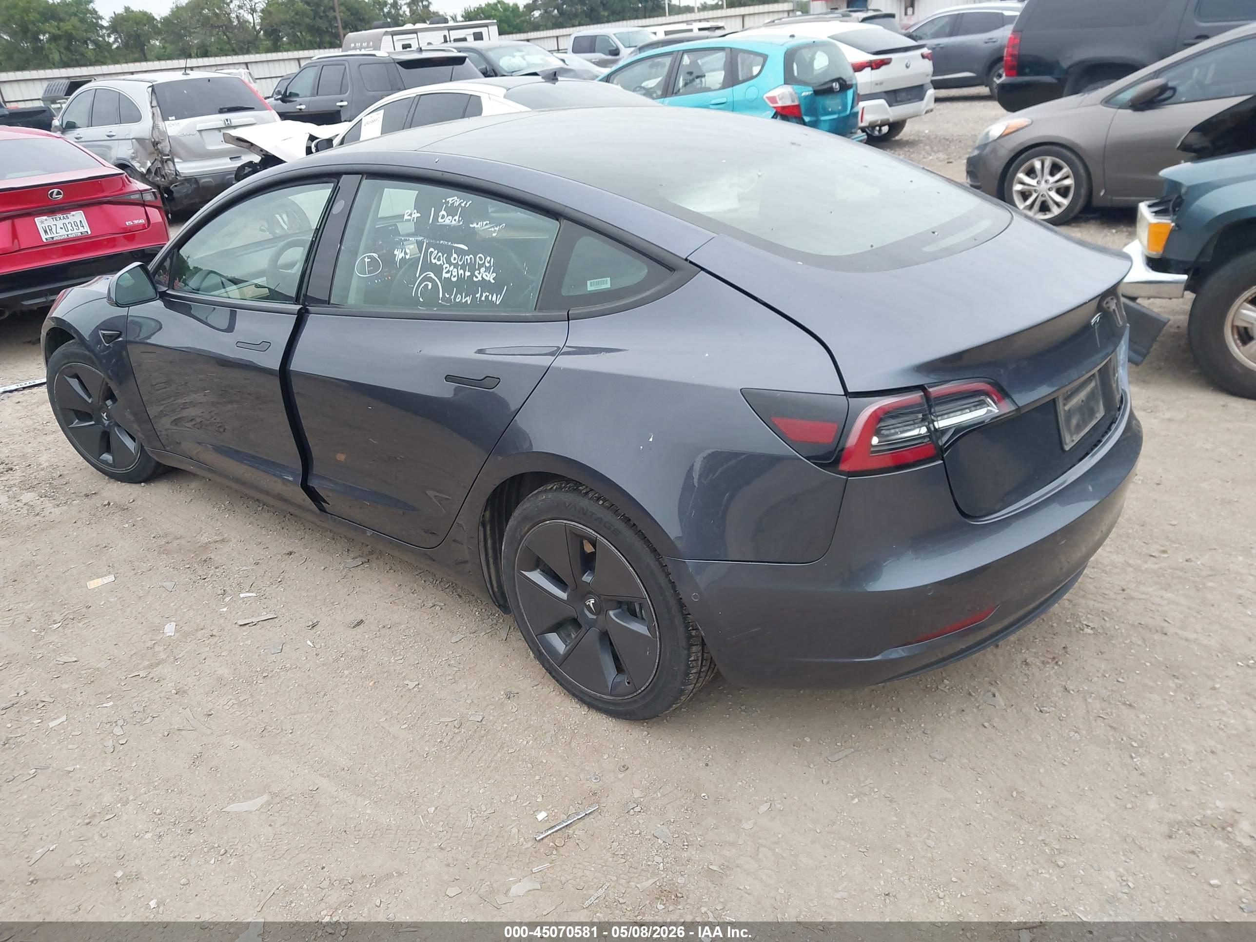 2022 TESLA Model 3 — VIN 5YJ3E1EB0NF178224 — photo 3